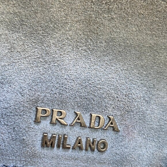 Prada Cream Glace Calf Leather Etiquette Tote Bag - Picture 12 of 16